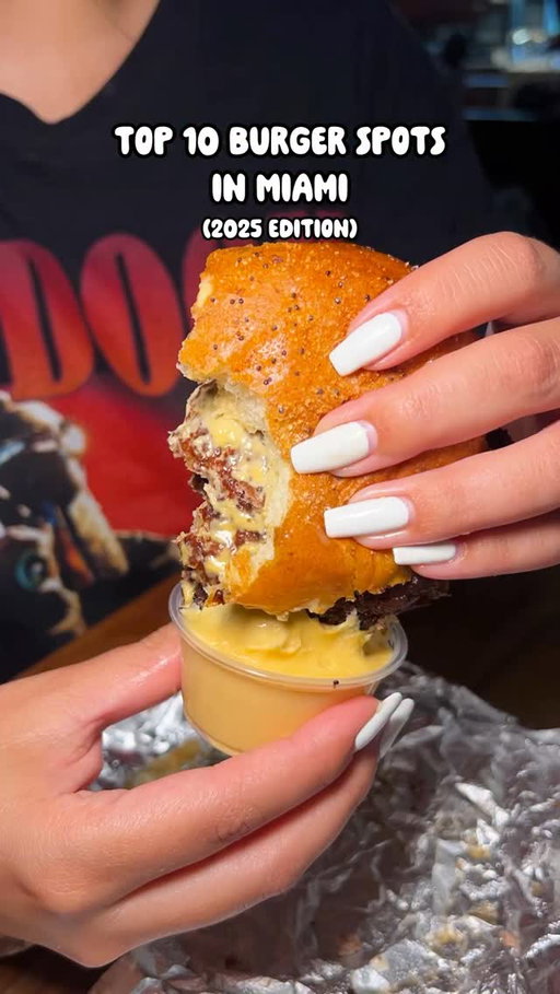 Here are my top 10 burger spots in Miami 🍔 

10. Over Under @overundermiami 
9. Babe’s Meat & Counter @babefroman305 
8. Cowy Burger @cowyburger 
7. Lala’s Burgers @lalasbrgrs 
6. La Birra Bar @labirrabar.usa 
5. Shadow Wagyu @shadowwagyu 
4. Le Rond @lerondburgers 
3, 2, and 1 revealed at the end of the vid &

This is all just my personal opinion, so if I missed any spots you love, tag ‘em!

#iviethefoodie #burgersmiami #miamiburgers #miamifoodie
#miamifood #burgerspots 
#miamirestaurants
