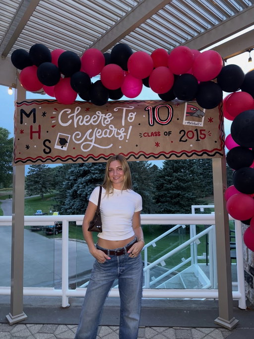 in honor of it being 10 years since i was just a girl in a small town in michigan :) here’s me at my 10 year high school reunion and a couple memories from 2015 (and earlier) 🤭💛🫶🤩🥹