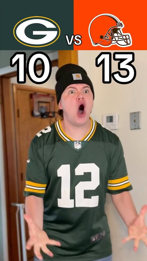 PACKERS VS BROWNS RECAP😳🤣🏈 #nfl #football #packers #browns #skit #funny