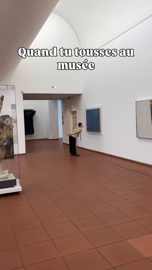 Quand tu tousses au musée😂