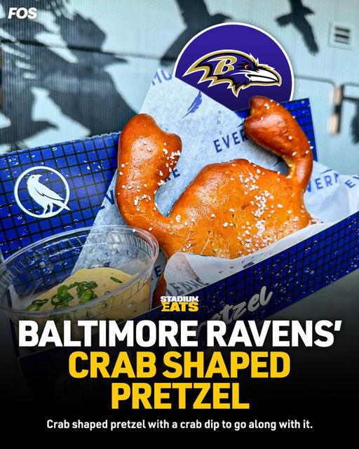 Not many things say Maryland like a crab shaped pretzel served with crab dip.

(📸 via @baltimorefoodscene)