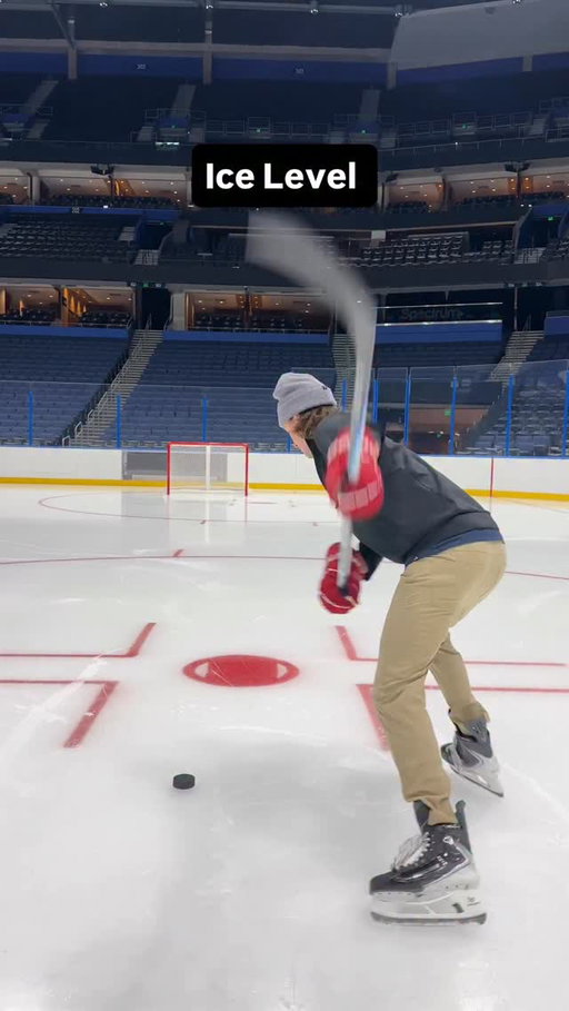 Shooting from every level at @tblightning arena 🏒⚡️