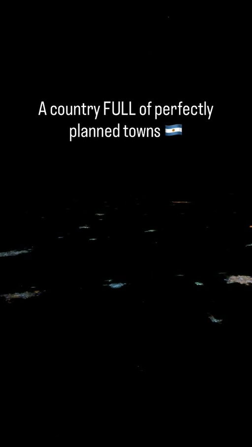 Argentina - flying over random small towns. This isn’t La Plata for those asking. La Plata is MUCH bigger than the small town I zoomed into.