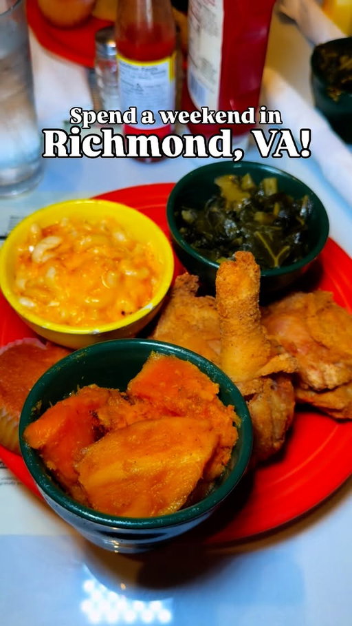 Feeling like you need to get out of the 757? 👀 Richmond is just 2hrs away from us and is a whole vibe with plenty of restaurants, bars, and things to do!  I think it’s perfect to plan a birthday, anniversary, or a day trip just to explore and do something new 🔥

I’ve done plenty of day trips where drove there and back same day no problem. If you’re bored in the 757 explore what’s close to here! 

1. @hiltonrva - Good location central to downtown by a lot of good places and a quick Uber from everything I posted 

2. RVA Big Market — Every Saturday 8am-12pm.  If you love farmers markets this is really big and a great way to spend your morning! 
📍Bryan Park 

3. @rugandrollrva — Something unique to do and a fun activity! Although my rug didn’t come out how I wanted it to I’d do it again especially now that I know what to do! 

4. @lunchorsupper — One of the really popular brunch spots in RVA. Nice vibe and good eats. One side is for brunch and the other supper. 

5. @cochiloco.mx is a dope Mexican spot! First of all the tortillas are fire >>> def giving me Cali vibes, idc it’s all in the tortilla! lol love the aesthetic and it was poppin at night.  Also around other places to stop by. 

6. @mamajsrva — a classic RVA soul food spot! If you’re crazing some food fried chicken this is a place to visit, it has been on my list for awhile. 

7. @harrysrva — Really cool spot playing diverse music. Super cute and love that it’s 3 stories. It’s by other bars as well and the food looks good too. 

•

•

#757 #va #rva #richmondva #visitrva #stormchasers #vabeach #portsmouthva