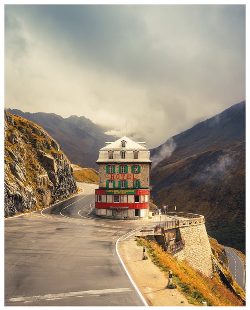My favourite photo I’ve ever captured.🇨🇭
 
So, long story… I had a couple client projects that brought me out to Italy and Switzerland, but if I’m being honest… the real mission was this one photo. Hotel Belvedere on the Furka Pass. Ever since I saw it in the Bond movie (Goldenfinger from 1964) it’s been stuck in my head. I’ve owned prints of it, even bought the Accidentally Wes Anderson book just because it was on the cover. Before I ever even picked up a damn camera, this was a must-see spot for me. 
 
The brand I was shooting for didn’t necessarily need this part of Europe, but I wanted something epic… somewhere that both worked conceptually with the product I was shooting, and could sort of help “re-spark” the passion. I feel like I’ve been gassed lately, and needed a good reset. This did just that…
 
In between all the brand work and pasta… I couldn’t stop thinking about this shot. The way the road wraps around the hotel, the mountains framing it perfectly… it’s just one of those dream spots, and I was only a couple days away from shooting it.
 
Fast forward to the day… (yesterday, the 22nd) the weather?… absolute nightmare. The pass sits around 8,000 feet and it’s usually buried in clouds. This was next level 😭… We hit thunderstorms, sheets of rain, zero visibility. I thought it was over. But about 20 minutes out, the sky cracked open just enough to give me everything I was hoping for. Insane light (moody, if you will), pockets of clouds, and wet pavement for that extra spice. All things a photographer wants to happen when shooting a dream spot.
 
Anyways, after all these years, I finally got it. And this right here is my favourite shot I’ve ever taken.
 
I’m so damn blessed that I’m able to turn my work, into this. Being able to see things I’ve dreamed of, and capture them myself? It’s unbelievable. Literally just rambling at this point but it’s 10:36pm and I’m laying in my Air Bnb, somewhere an hour outside of Zürich, dreading my flight tomorrow… so, enough.
 
Thank you for reading!
 
And THIS RIGHT HERE……. Is Happy Shooting. 🫡