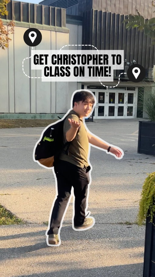 Late for class? Try this trick! 🏃‍♂️

#UWaterloo 🖤💛