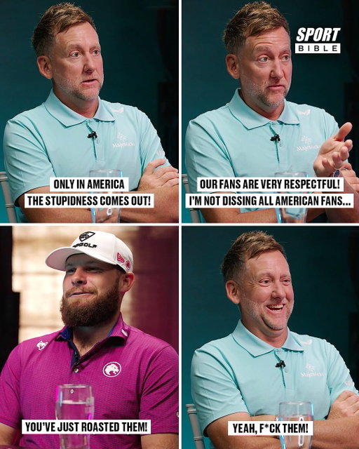 It’s fair to say Ian Poulter did not hold back after being asked if American golf fans are better than European golf fans 😂🤬

Click the link in @sportbible’s bio to watch the full video on SPORTbible’s YouTube channel 📺