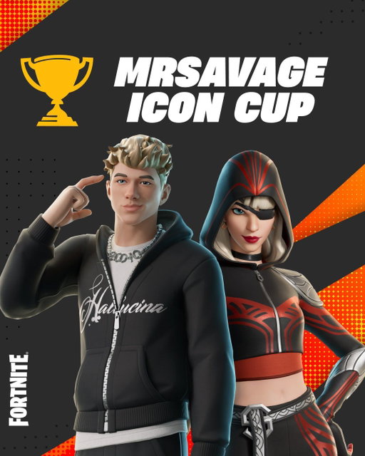 We WILL be playing @MrSavage’s Icon Cup this Wednesday! ⁣
⁣
Get the entire bundle or the Savage Siren Outfit if you place at the top of your region + as usual, earn 8 points for the Banner Icon. Who will duo up with me? 😈⁣
⁣
Rules: fn.gg/MrSavageRules