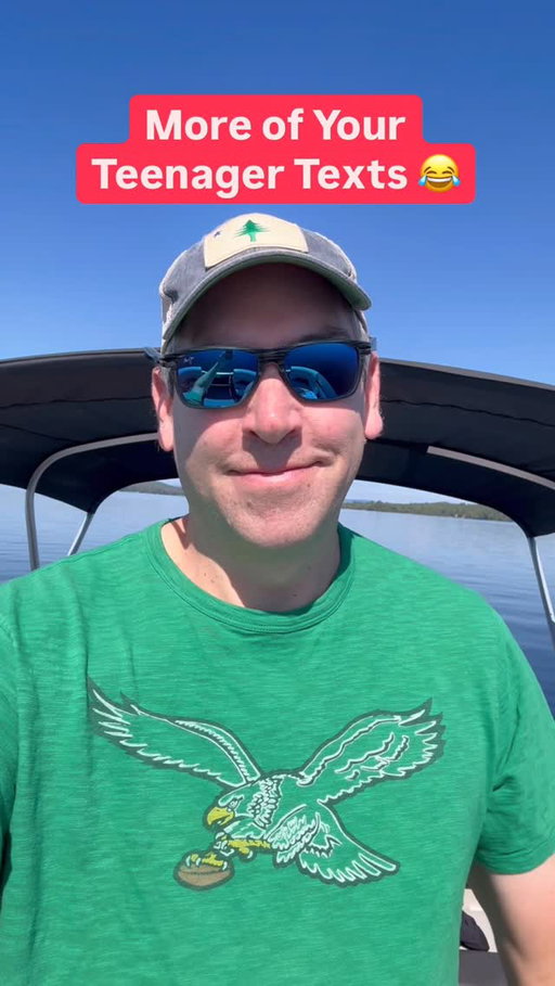 This one’s for Derek 💀. All from your messages and comments. Hundreds more in my NYT bestseller “What Time is Noon” #teenager #text #funny #dad #gobirds🦅💚