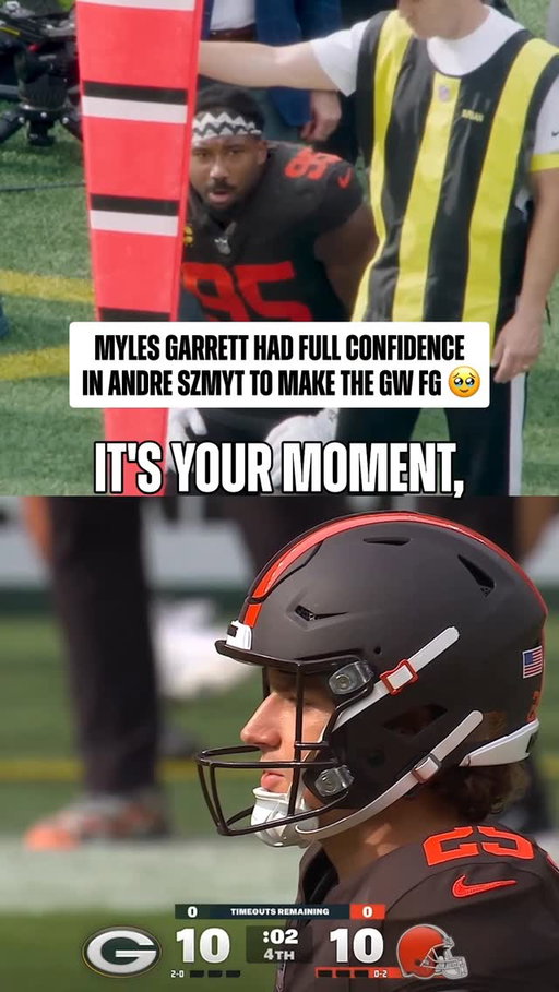 @flash_garrett always believed in his guy 🤎 

(via @clevelandbrowns)