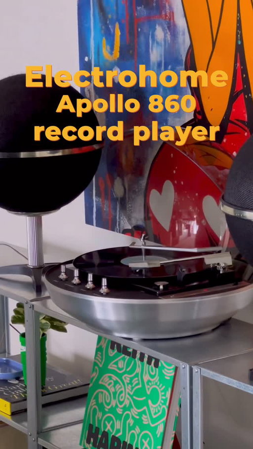 Space age vibes coming through 🚨

This is the Electrohome Apollo 860 record player launched in 1970 as part of a line of space age stereos and record players inspired by the 1969 moon landing. 🚀🌗

I paired the record player, found on FB Marketplace, with these 2 cool looking round speakers also vintage from JVC that have a hint of chrome. 

Loving the result 😍

Save for later ✨✨✨

#electrohome #turntable #vintageturntable #apollo860 #spaceagedesign #spaceage #apartmenttherapy #musiclovers #vinylplayer #grundig #vintagespeakers #vintageikea #vintagestyle #vintagefinds #mcmlivingroom #somewhereiwouldliketolive #colorfulhome #homesweethome #interiör #ikea #endathome #wohnzimmer #iic #aesthetic #aes #theworldofinteriors #interiør #mcm #gracejones