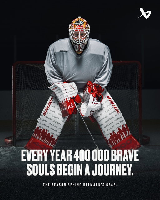 This gear is bigger than the game.
 
To raise awareness for childhood cancer, we worked with Linus Ullmark to create a custom set of gear representing the 400,000 children diagnosed every year. The gear is now up for auction to help support @ajabajacancer an organization dedicated to assisting families with diagnosed children.

Learn more about the auction and how you can support the cause at www.400thousand.com