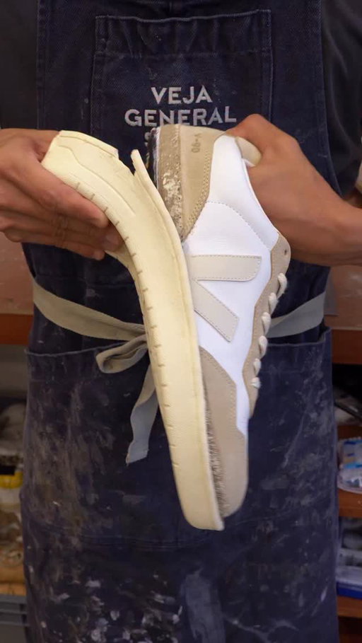 Handcrafted in VEJA GENERAL STORE is back for a 2nd edition.
For this new chapter of customization, the artisans at the VEJA GENERAL STORE reworked 12 pairs of V-90 sneakers, adding a sole with Norwegian stitching giving them a new life.

These unique sneakers are available exclusively at @veja_general_store
11 rue de Marseille
75010 Paris