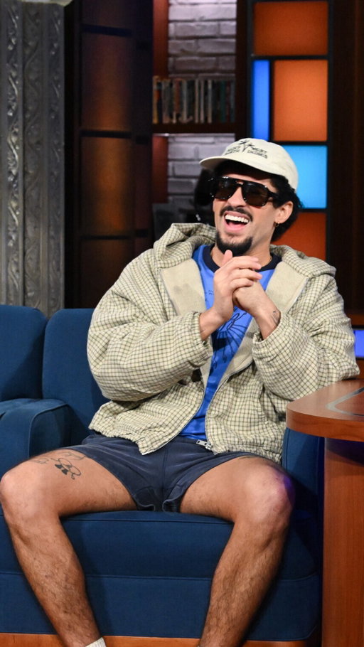 For @badbunnypr, a perfect day in Puerto Rico always has a happy ending.

#Colbert #BadBunny #HispanicHeritageMonth