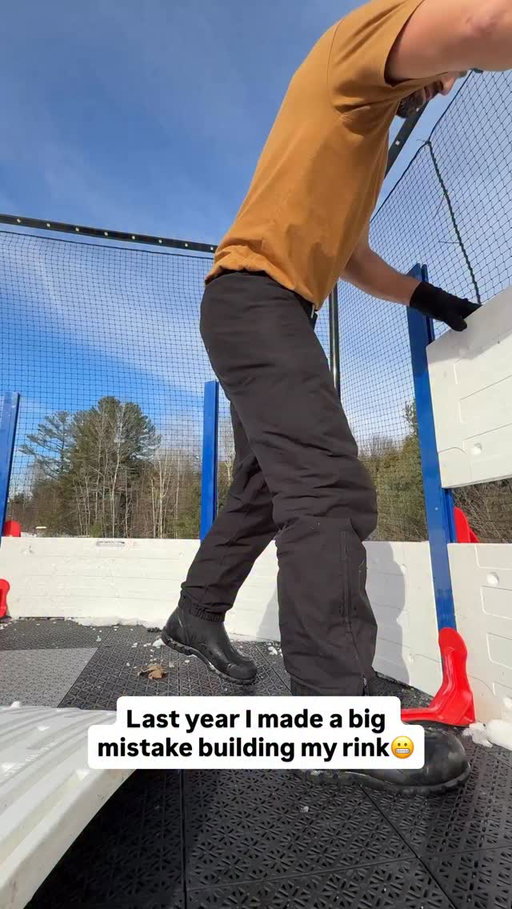 If you’re looking for a backyard rink system check out @ezicerinks I’ve been using their system for a few years and it’s been great. One note is that it works best in level areas so check the how level your yard is before investing in a rink! #hockey #nhl #canada #canadian