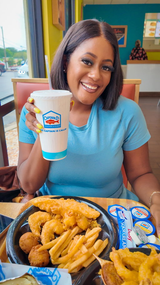 Atlanta, let me put y’all on real quick! Captain D’s just flipped the script and put their famous golden batter on shrimp. And listen, it’s hittin just like you think it would. Crispy, juicy, and full of flavor every bite. @captaindsseafood 

Right now you can grab the Batter Dipped Shrimp, Fish & Fries meal for just $5.99. Shrimp and fish with fries, all for under six dollars? That’s what I call Homegirl-approved.

Don’t sleep—pull up and taste the crunch for yourself.

.
.
.

#captainds #batteredshrimp