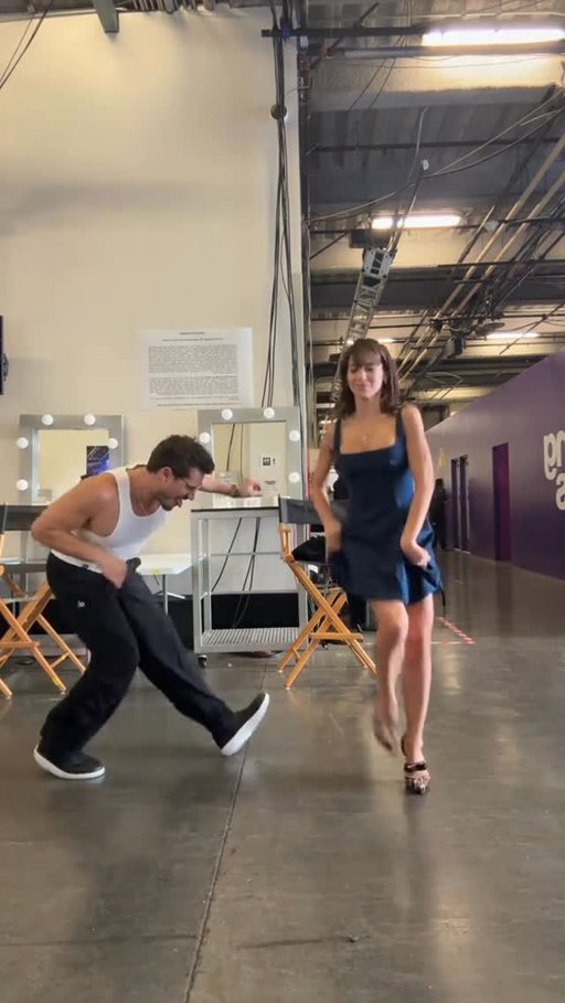 Casual day backstage with Gleb 💃🪩

#dwts #hilariabaldwin #dancingwiththestars