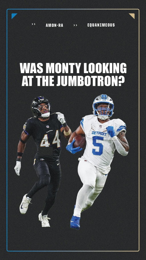 David Montgomery reveals that he was looking up at the Jumbotron during his 72-yard run in the win against the Ravens 🏈
