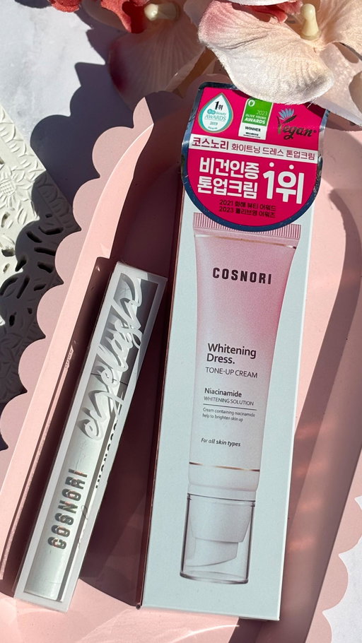 COSNORI @cosnori_global is a new to me brand that I’ve loved trying out recently and here are 2 of their products that have impressed me! 

Whitening Dress Tone Up Cream with Niacinamide
This lightweight cream gives such a pretty brightening effect without looking cakey or streaky. It smooths onto the skin effortlessly and instantly evens out tone while still feeling breathable. I love that it’s infused with niacinamide too, so it’s not just a cosmetic fix but also supports skin over time. Perfect for days when I want a natural, radiant base and perfect for all skin types with its smudge proof finish.

Eyelash Serum
This little non irritating peptide rich gem has been a treat for my lashes! The dual point tip makes it easy to coat from root to tip, and I’ve noticed my lashes looking healthier, glossier, and a bit fuller since adding it into my routine. It’s gentle enough to use daily and layers seamlessly under mascara. It has been awarded in Korea as the number 1 eyelash serum for 3 consecutive years.

Overall, COSNORI has really impressed me – their products feel thoughtful, effective, and easy to weave into an everyday routine. Definitely a brand I’ll keep reaching for!

#COSNORI  #KBeauty #ToneUpCream #EyelashSerum #Niacinamide #SkincareThatWorks #BeautyJunkieEdition #missnellebelle #brighteningcream #cosnorieyelashserum #cosnoriwdresscream #bysophie