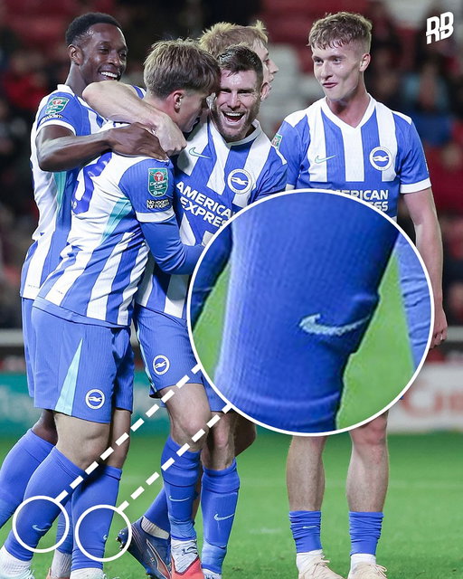 17 year-old Harry Howell’s shin pads are currently going viral on Twitter… After he bagged his first senior Brighton goal this week 👀🤣

Someone said he’s using AirPods as shin pads 😭