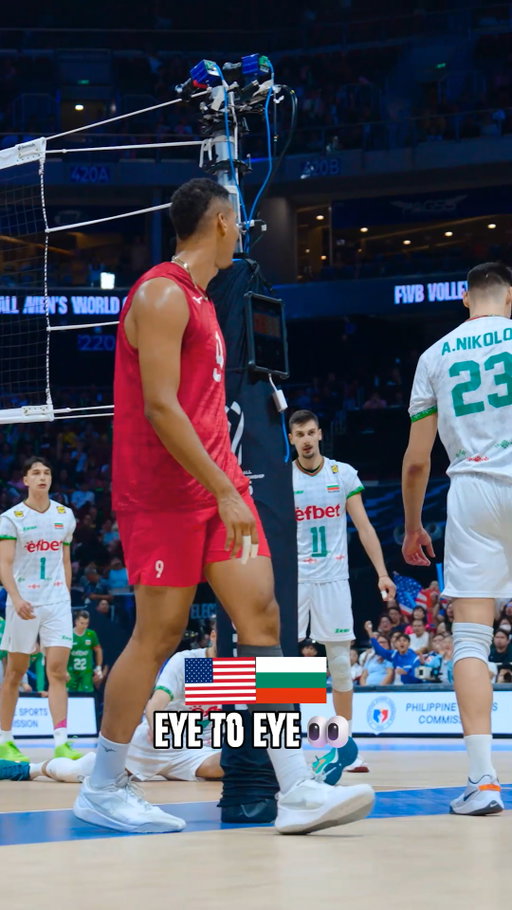 #Philippines2025: THE STAREDOWN 👀🔥

Tensions are sky-high in this #MWCH quarterfinal between 🇺🇸 USA and 🇧🇬 Bulgaria — every point feels like a battle! 💥🏐

📺 Don’t miss a moment, watch it LIVE on VBTV – LINK IN BIO

#Volleyball #ElectrifyingPhilippines #MWCH #Philippines2025
