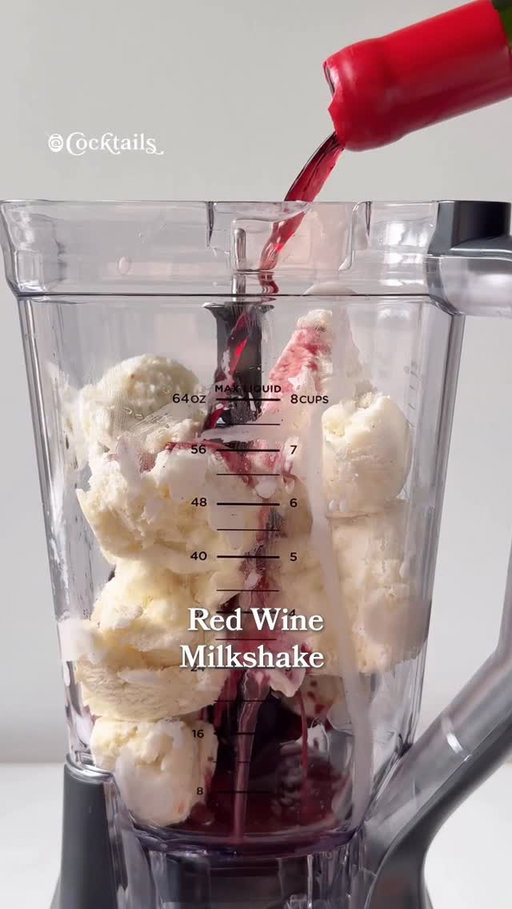 Be honest... would you try a red wine milkshake? 🍷

-3 cups vanilla ice cream
-1/2 cup red wine
-2 oz. vodka
-whipped cream & maraschino cherry for garnish

#redwine #milkshake #wine #winecombos #icecream