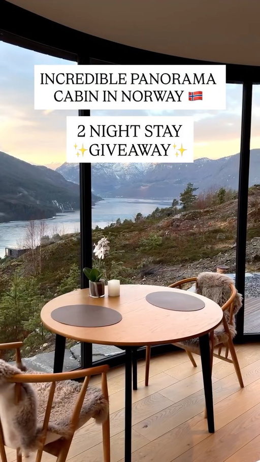 ✨ GIVEAWAY CLOSED 🇳🇴✨ ↴

Winner is @heleneubostad✨ Congratulations 🥳

There are places that stay with you forever.. and @sogndalfjordpanorama, just outside Sogndal, is one of them🌿✨

It’s a spot that completely stole my heart, and now I’m giving you the chance to create your own memories here.

You can win a 2-night stay for 2 in their breathtaking Panorama View Cabin (worth over $700). Imagine waking up to this kind of fjord views with someone special - whether it’s your partner, a sibling, or your best friend. 💛

🎉 HOW TO ENTER 🎉

1️⃣ LIKE and SAVE this reel.

2️⃣ Make sure you’re following @sogndalfjordpanorama, @norwayraw and @dreamtravelvoyages.

3️⃣ TAG as many people that you would like being with you! 

4️⃣ Bonus entry if you share this reel in your stories and tag us! 

5️⃣ BE AWARE OF SCAM ACCOUNTS!! We will never message you and ask you to do anything! ‼️

The winner will be announced in my stories and contacted in DMs on the date specified.

Giveaway Ends: 10/10/2025 at 11.59PM CET.

This giveaway is not affiliated with Instagram in any way. 

Good luck everyone! ✨🍀

#norway #norge #visitnorway #cabin