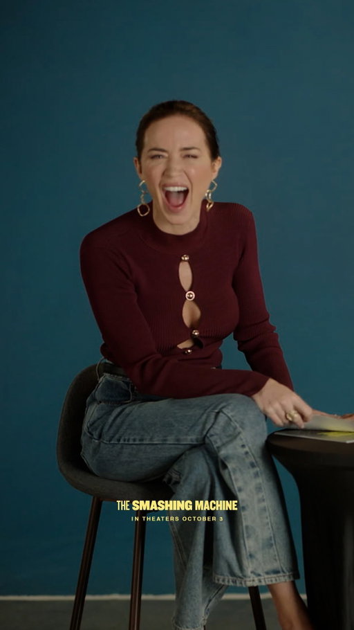 Nothing like a little friendly competition. @TheRock and Emily Blunt guess lines from each other’s roles!