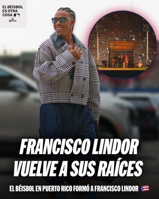 Cultura que nos define. Las raíces que nos representan en cada esquina. 🎶🇵🇷 Francisco Lindor lleva muy presente su béisbol de Puerto Rico. ⚾️

(MLB Español x @coronausa)