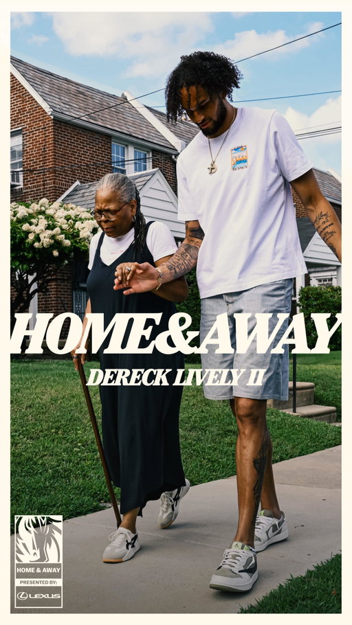 For Dereck, anything that is thrown at him on the court is nothing compared to what he’s overcome off of it. 
 
Go back to Philly with D-Live: the place that helped build his confidence & spark, but most importantly, where his parents met.

Home & Away: Dereck Lively II presented by @lexususa is now LIVE on YouTube. 🔗 Link in bio.