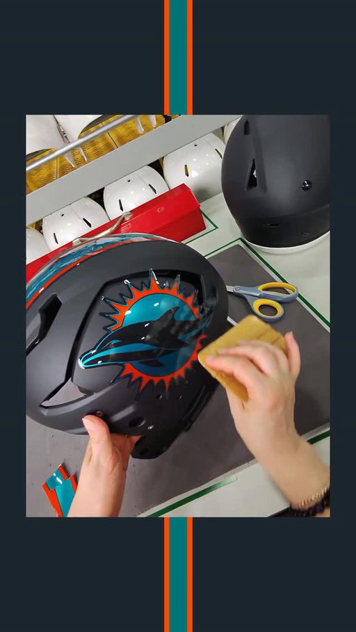 The making of our Rivalries helmets 🎨