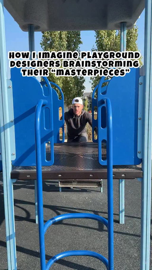 I swear these are the conversations they have when designing and building parks! “It’s unsafe, but it’s bright and colourful so I’m sure it will be fine” #parentinghumor #dadlife #parenting #sahd #sahm #playgrounds
