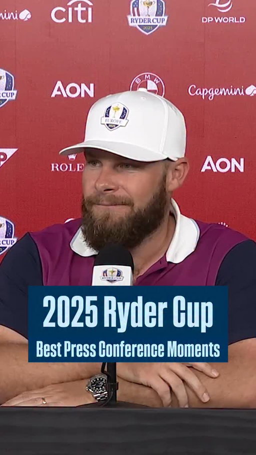 Jon Rahm recounting his night with Tyrrell Hatton. 🤣

THE BEST moments after four days of press conferences at the Ryder Cup.