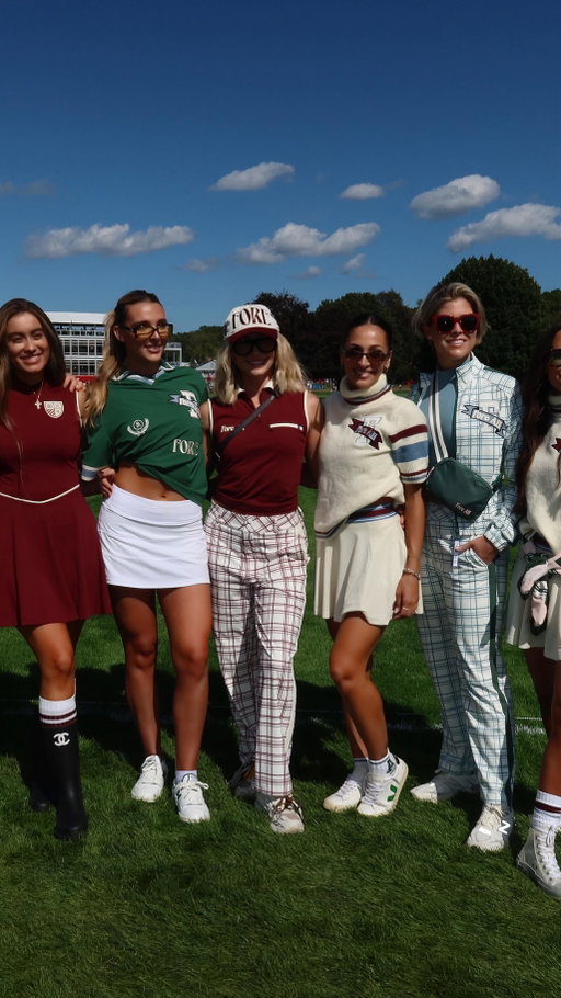Friday, Sept 26, 2025 4:00am Bethpage, NYC - The girls are ready for Ryder Cup 🇺🇸🏆⛳️