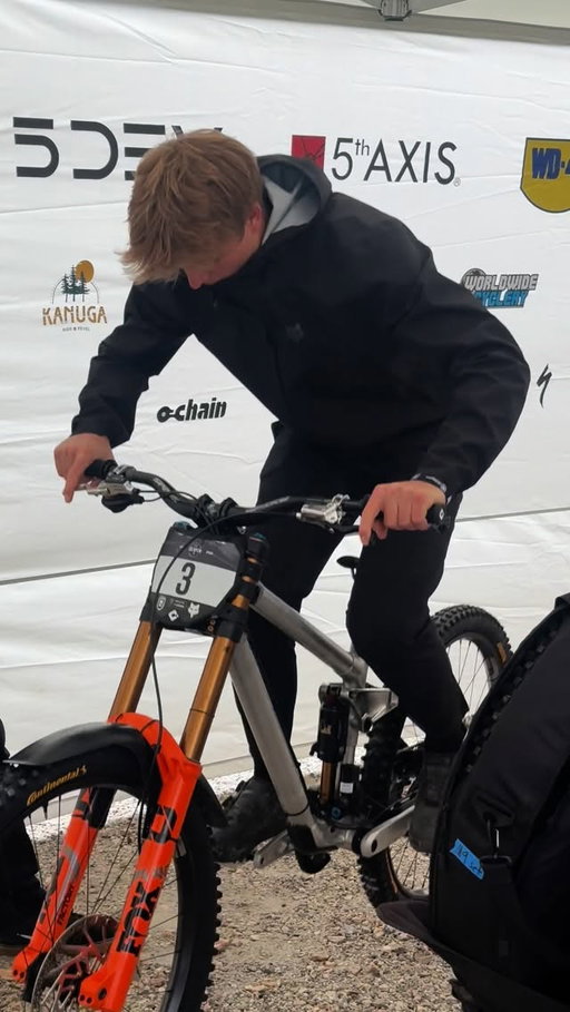 @asavermette is running the @loctite.na bonded version of our frame this weekend at @usopenmtb