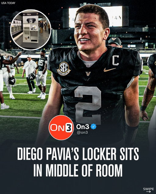 Vanderbilt QB Diego Pavia has his own locker directly in the middle of the room👀

(via alainamorris/X)