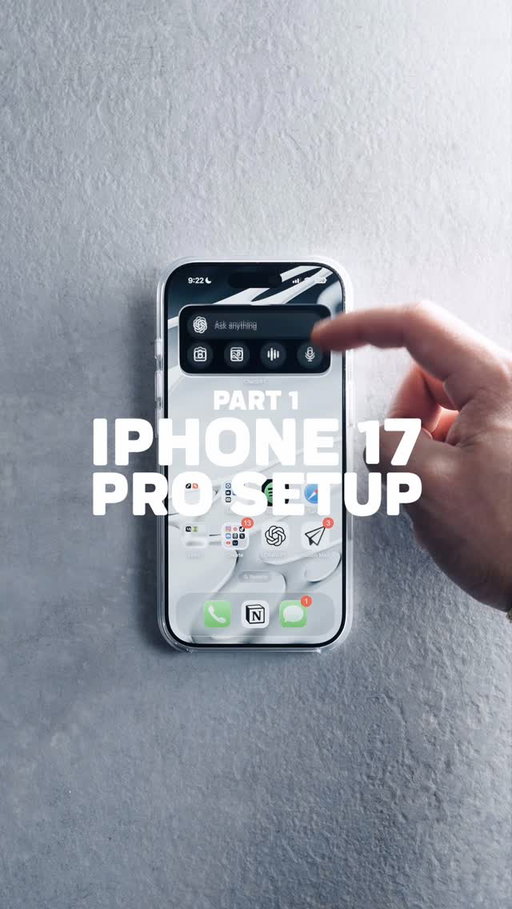 iPhone 17 Pro Setup PT 1

#iphone17 #iphone17pro #iphone17promax #iphonecustomization #iphonetipsandtricks #apple #ios26 #ios26features #tech #techtips #iphonesetup #iphonetips