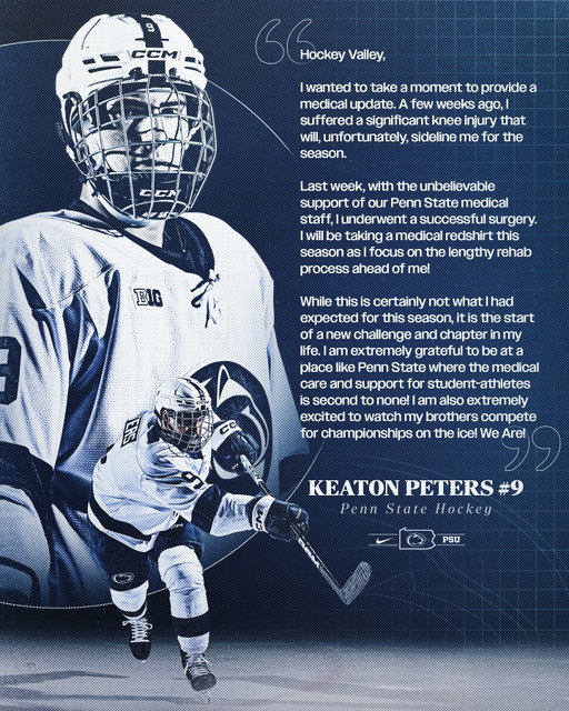 A message from Keaton Peters. 

#WeAre #HockeyValley