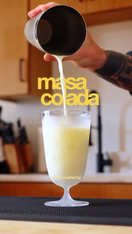 Inspired by the latest episode of DIRT Guadalajara, @notjustabartender whipped up this Masa Colada that brings the flavors of ancestral corn and tequila straight to your glass.

Here’s what you’ll need:
— 1.5 oz fresh pineapple juice — 0.5 oz lime juice — 1.5 oz masa milk (blend and strain corn cob + kernel stock, sweetened with coconut and condensed milk) — 1.5 oz tequila blanco (using @lalospirits, of course) — Pebbled ice

Here’s how to make it:
1. Add pineapple juice, lime juice, masa milk, and tequila to a shaker.
2. Toss in half a scoop of pebbled ice and give it a shake.
3. Pour into your favorite glass, garnish, and enjoy.

Pro tip: Whip up this cocktail, then hit the link in our bio to watch the DIRT Guadalajara episode—we promise it’s the perfect pairing.