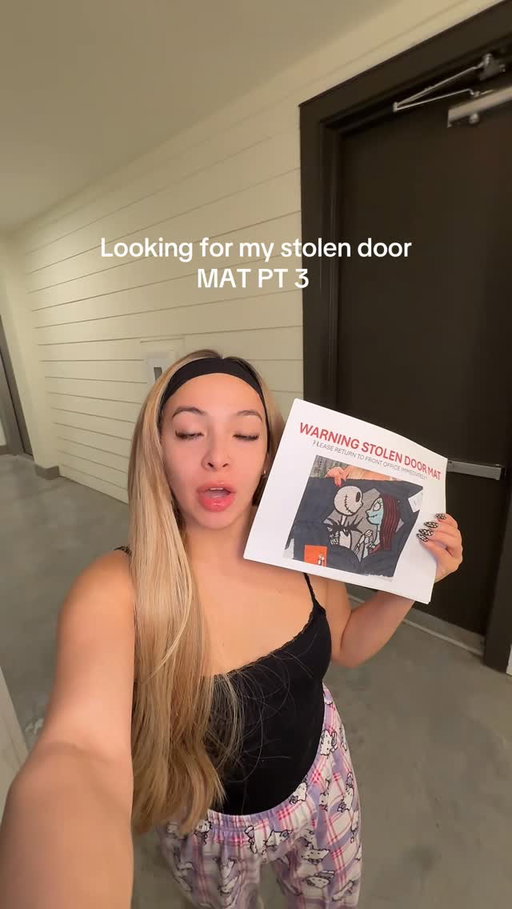 Looking for my stolen doormat part 4 I am not letting this go.  TikTok- michellepaaz 

#explore #houston #lostandfound
