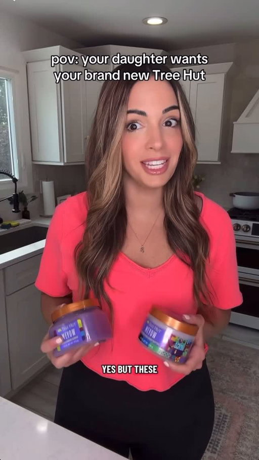 POV: YOUR DAUGHTER WANTS YOUR BRAND NEW TREE HUT 🌳 #treehutpartner The new Meyow sugar scrub and whipped butter is available on Amazon - just make sure you hide it immediately!! @treehut #treehut #momlife #preppy #momsofinstagram