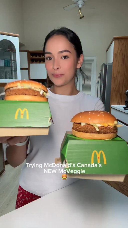 #ad Big news, friends… 👀🍔 @mcdonaldscanada just dropped the McVeggie, I’m obsessed! For a little extra heat, you can also enjoy the Spicy Habanero McVeggie! Which one are you trying first?