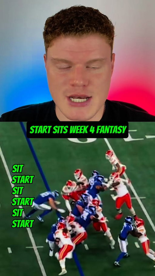 Start Sits Week 4 Fantasy Football #nfl #fantasyfootball 
Week 4 Start Sits
Start Sits Fantasy Football