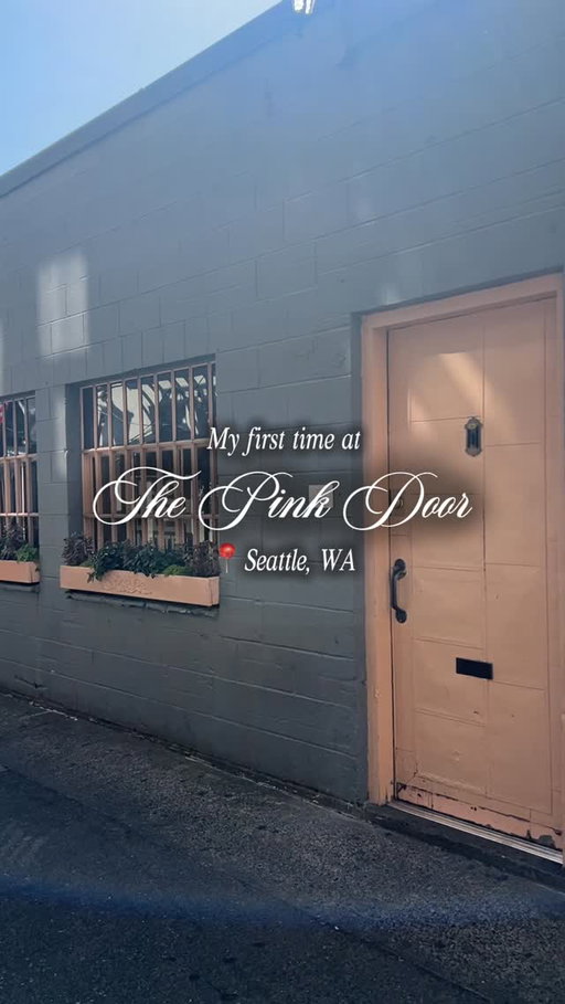 After 4 years of living in Seattle, I finally got to visit @thepinkdoorrestaurant and check it off my food bucket list 🥹💗 It’s one of Seattle’s most famous Italian restaurants, nestled in Post Alley at Pike Place. Before it became a restaurant, The Pink Door used to be a violin shop! 🎻

The Pink Door offers both reservations and walk-ins, but sometimes the waitlist will be closed during peak hours/demand. On the website, it says you can call the restaurant to inquire about wait times if you don’t have a reservation. 📞 In our experience, lunch time had a lot of open reservation spots, but dinner is booked out further in advance ☺️ We went in for lunch and enjoyed our experience! ❤️

During our visit, we started with the bruschetta and we were blown away by the freshness and sweetness of the heirloom tomatoes 😭🫶 For the main, we got their famous Lasagna - made with fresh spinach pasta layered with besciamella, pesto, topped with marinara sauce. We definitely think the lasagna lived up to the hype, the tomato sauce was so good. 💖 

However, our favorite on dish was actually an item on the secret menu - squid ink pasta with a slightly spicy tomato sauce, topped with fresh seafood (mussels, squid, clams, shrimp). 🦐🍝 We’ve been on the hunt for a good squid ink seafood pasta ever since our Greece trip and this was it!! 😭😍 The pasta was perfectly al dente, and the seafood was fresh and not overcooked. The shrimp and mussels were so sweet!! 🙂‍↕️

We ended with the apple pie, which was also delicious and not too sweet! 🥧

Overall, my first time at The Pink Door was wonderful 🥹 and we will be going back for special occasions or a fancier date night. I thought that the prices were comparable to other nice Italian spots in Seattle/Bellevue, but much better quality and taste! 😅 

📍The Pink Door in Seattle, WA 
💸 $50+ per person 

🏷️ #seattlefoodie #seattlefood #pikeplacemarket #thepinkdoor #italianfood seattle eats • seattle restaurants • the pink door • seattle food • italian food • pike place