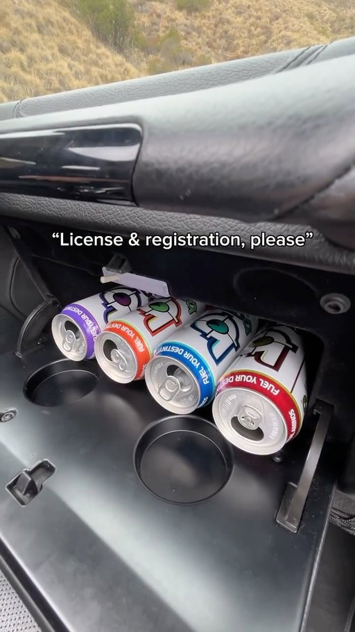 “Officer, I swear my license & registration is here somewhere” 🤥

#BangEnergy
