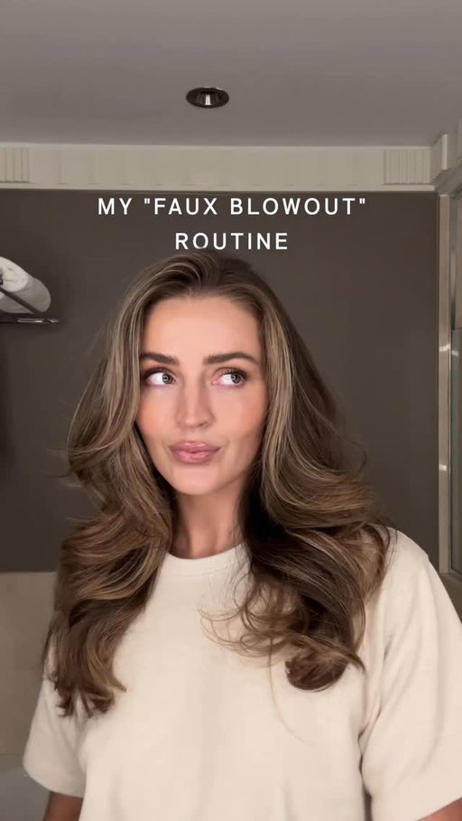 My “blowout “ routine sans blowdry 😆✨ shoutout to @hairbyarmineh for always giving us the best tips!! 🫶🏻🫶🏻😭