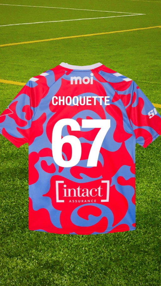 Oh,,bin,,OH,,,bin, je viens de recevoir mon chandail OFFICIEL ⚽️ des @rosesmtlfc 🌹Merci à mon neveu...(MATHIS)...qui m’a aidé à sélectionner mon numéro👍👍