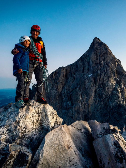This summer James set out with the goal of climbing the Grand Traverse in Grand Teton National Park. He trained over the summer, rallied an all time climbing team, thought through his climbing strategy and asked me to put it in motion. I was kind of hoping he’d forgotten about it 😂 Starting at 4am on August 19th, James strung together three massive 12-14hr back-to-back days of climbing. We didn’t finish the entire Grand Traverse but along the way, he completed the Cathedral Traverse, climbing Teewinot, Mount Owen on the first day - around 9000ft of vert, the north face of the Grand on the second day, followed by a final day climbing the Middle Teton and South Teton. It wasn’t just his grit and endurance I was impressed with but his endless stoke and openness to trying something so hard. You know you’re doing something right as a 9yr old when you get @leo_houlding and @conrad_anker to run support for you. (Thanks gentlemen for the charcuterie board at the lower saddle!) Huge thanks to @jimwmorrison, @jimmyhartman and @erichroepke for being such incredible climbing partners and mentors to James. We all agreed—these were the best mountain days of our summer. Nice work rallying the boys James!