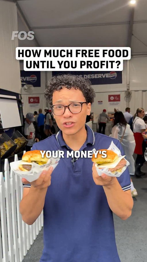 While ticket prices start at $750, the food and non-alcoholic drinks are free at the Ryder Cup 2025 🍔 @stadiumeats