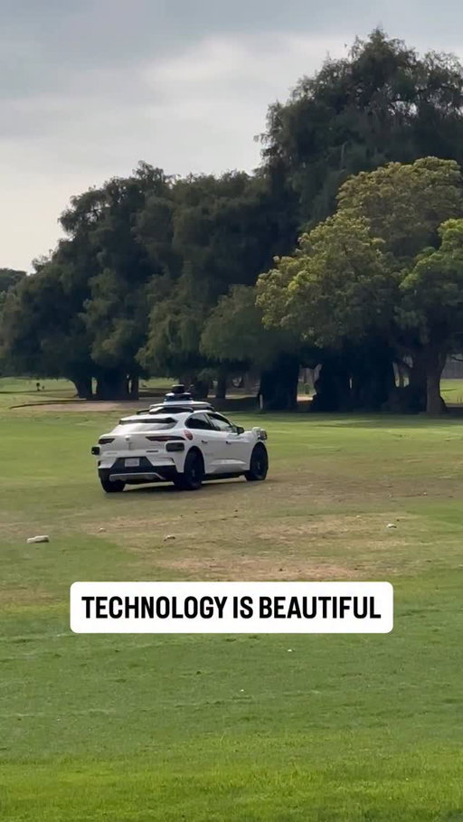 A Waymo drove itself onto this golf course 💀

(via @drewkirsch)